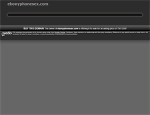 Tablet Screenshot of ebonyphonesex.com